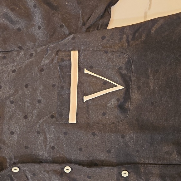 NWT Victorias Secret Satin Polka Dot Solid Pajama Set Black Size XL - Picture 7 of 15